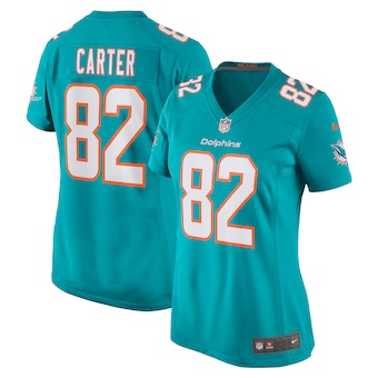 womens nike cethan carter aqua miami dolphins game jersey_pi